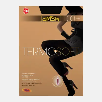 Черные колготки женские 100 den размер 3 Nero Termosoft Omsa