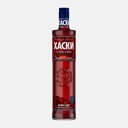 Настойка Хаски Berry Mix ягодный микс горькая 35% 500мл