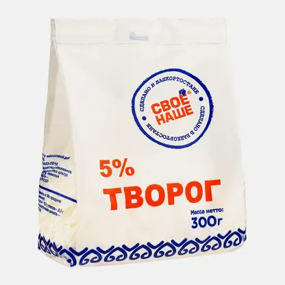 Творог Свое-наше 5% 300г