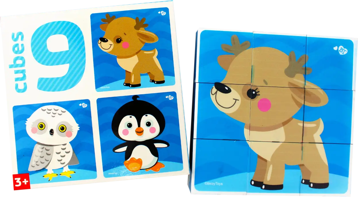 Кубики Baby Toys Тридевятое Царство 9шт в ассортименте