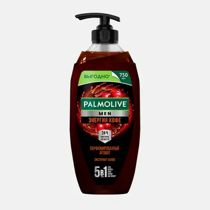 Гель для душа мужской Энергия кофе Palmolive Men 750мл