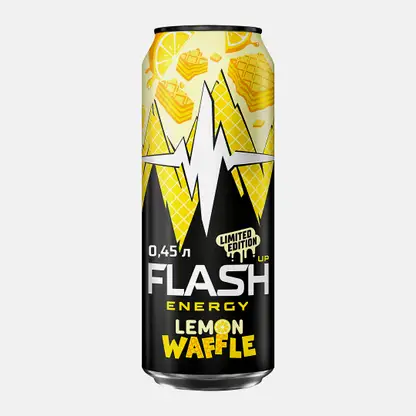 Напиток энергетический Flash Up Energy Lemon Waffle 450мл
