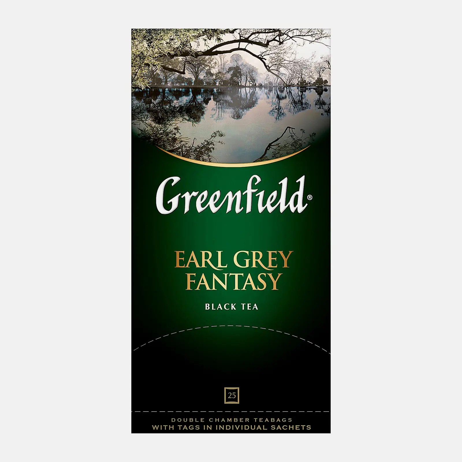 Изображение товара Чай черный Greenfield Earl Grey Fantasy 25 пакетов, ароматизатор бергамот