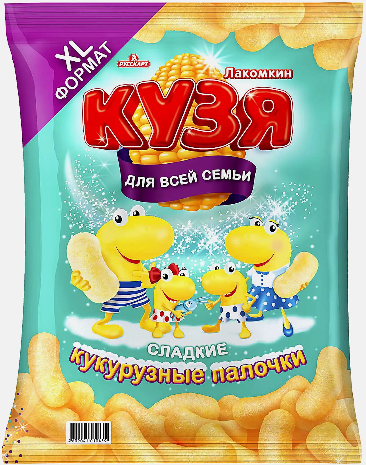 Изображение товара Кукурузные палочки Кузя Лакомкин сладкие 190г натуральное лакомство