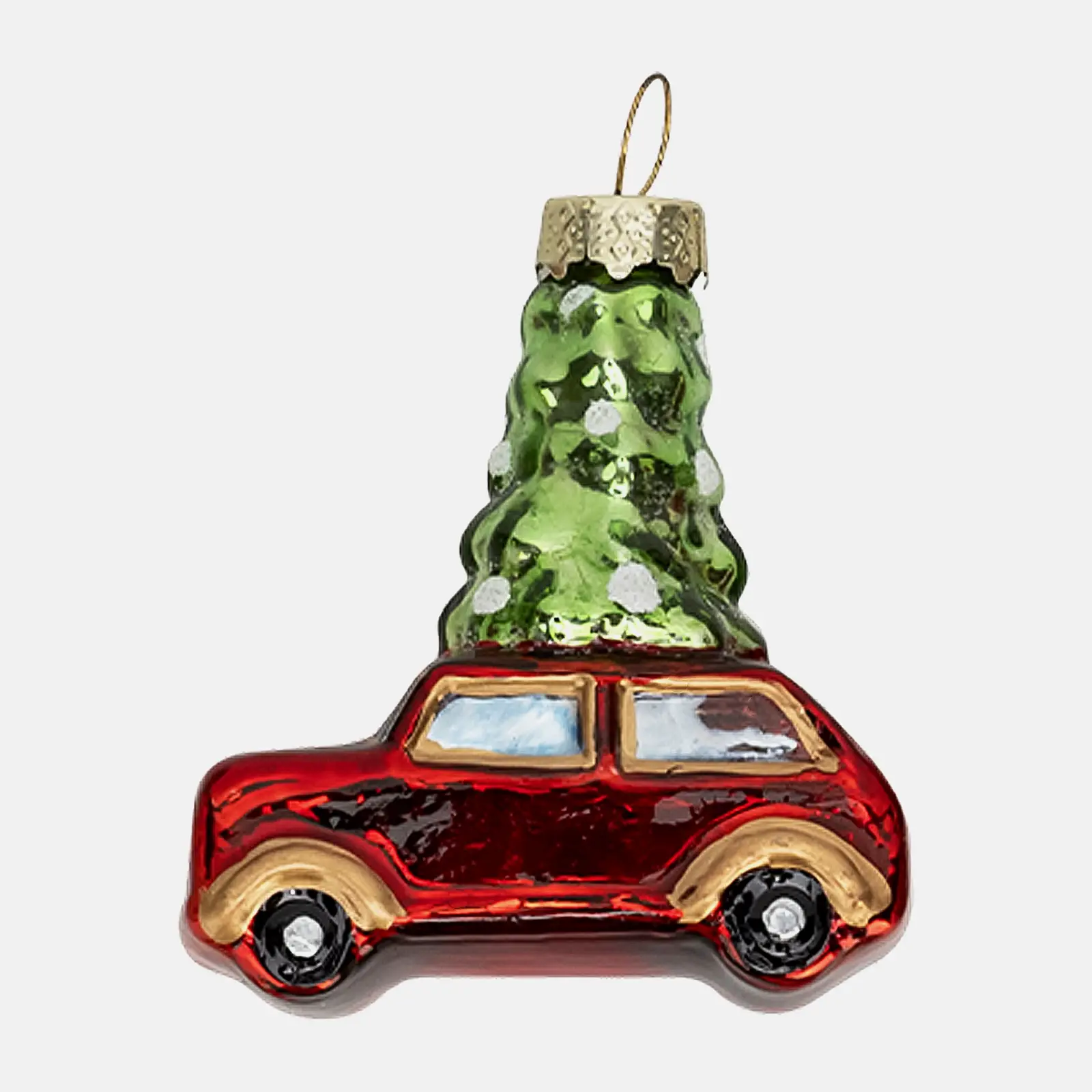 Украшения новогодние Персонажи 7-9см стекло в ассортименте