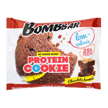 Изображение товара Печенье Bombbar со вкусом шоколадного брауни неглазированное 40г