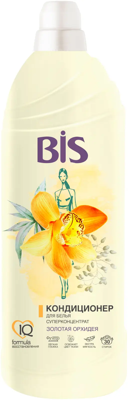 Кондиционер для белья Bis концентрат Золотая орхидея 900мл