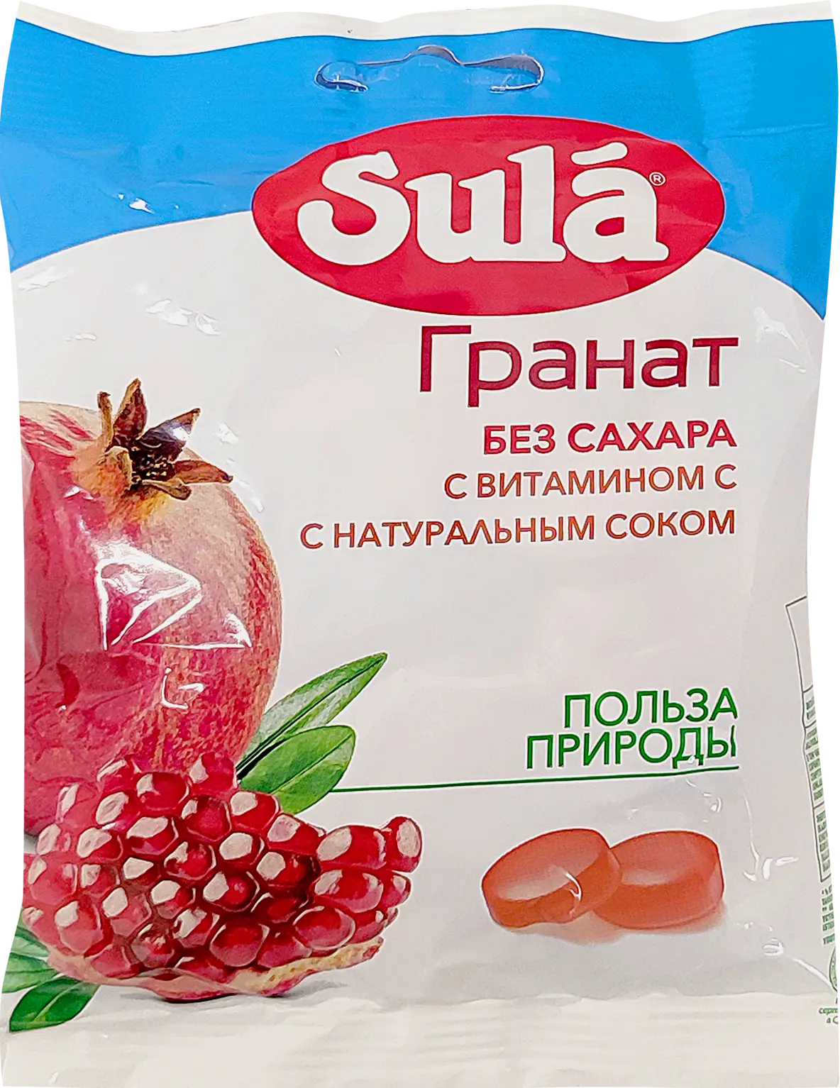 Леденцы диабетические гранат Sula 60г