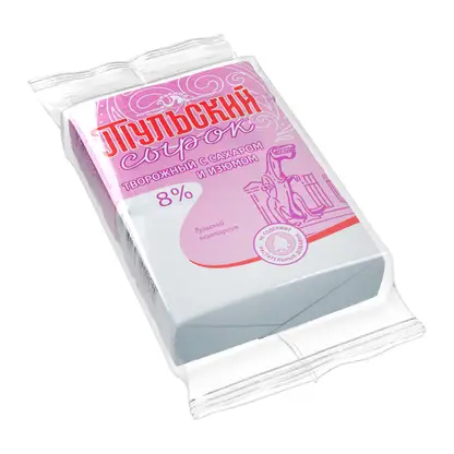 Изображение товара Сырок творожный Тульский с изюмом 8% 100г