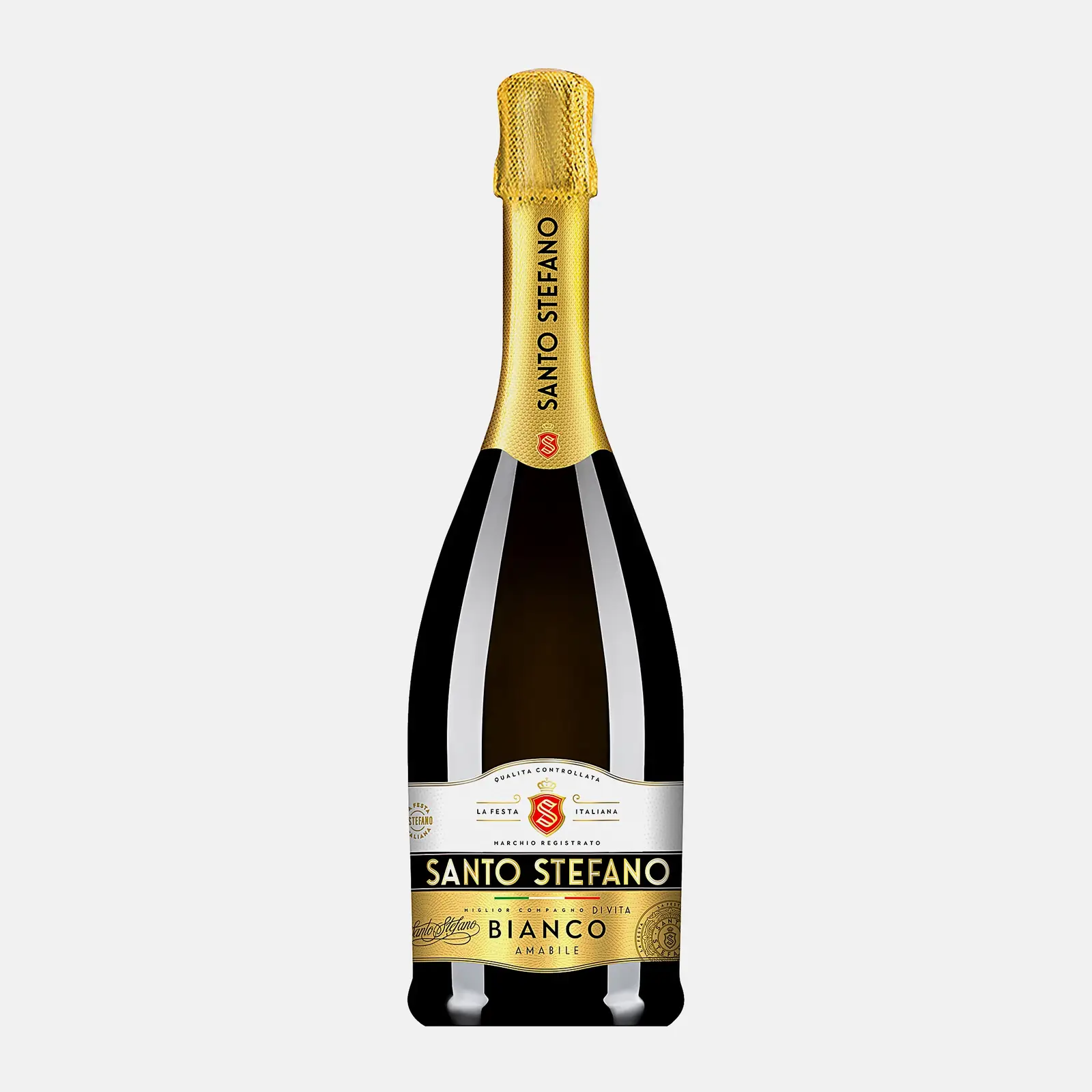Игристый напиток белый полусладкий Santo Stefano 7% 750мл