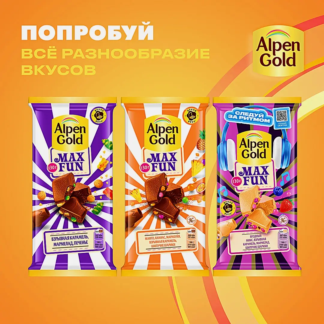 Шоколад Alpen Gold Max Fun Манго ананас маракуйя взрывная карамель шипучие шарики 140г - фото 7 Шоколад Alpen Gold Max Fun Манго ананас маракуйя взрывная карамель шипучие шарики 140г - фото 7