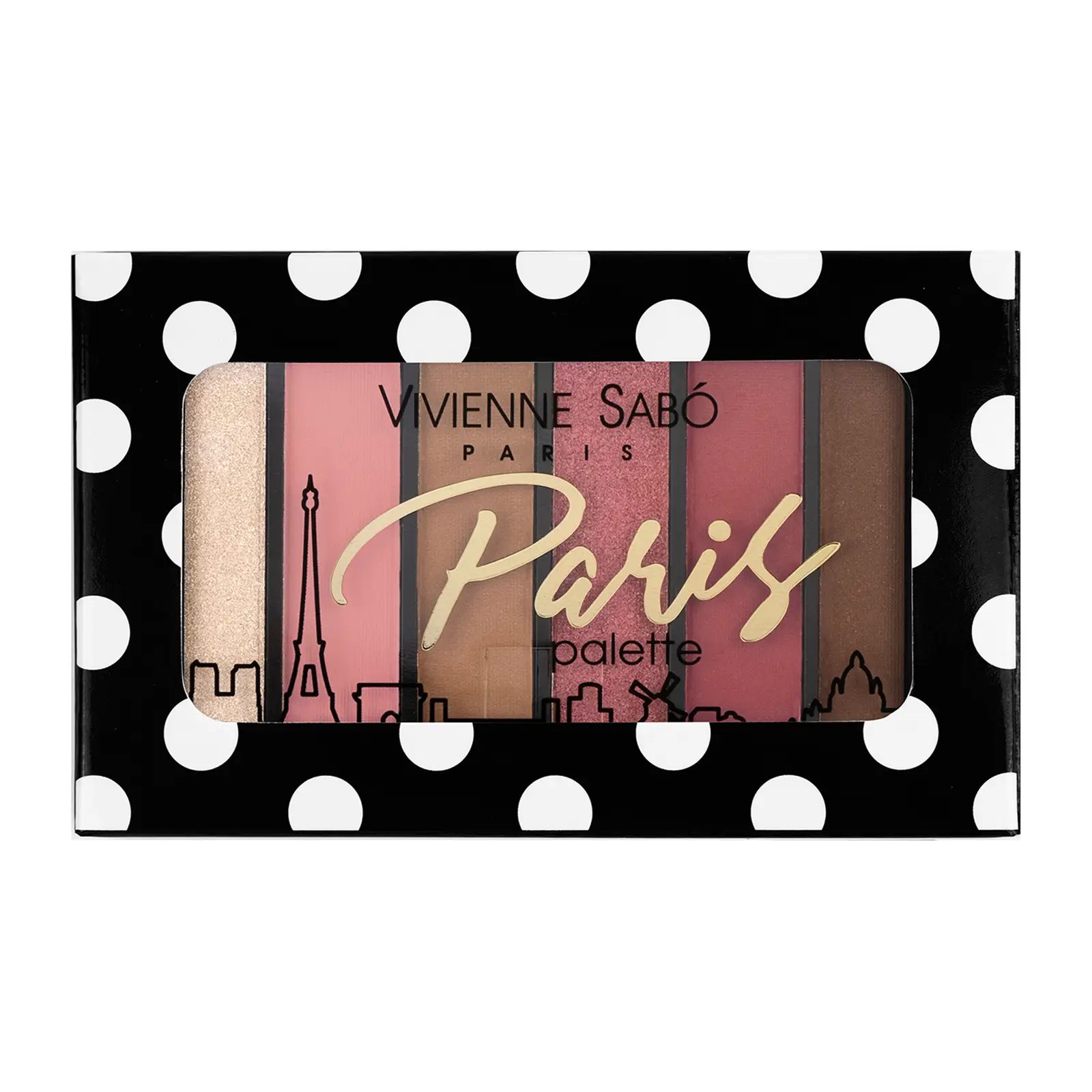 Тени для век Vivienne Sabo Paris 6 цветов тон 04 
