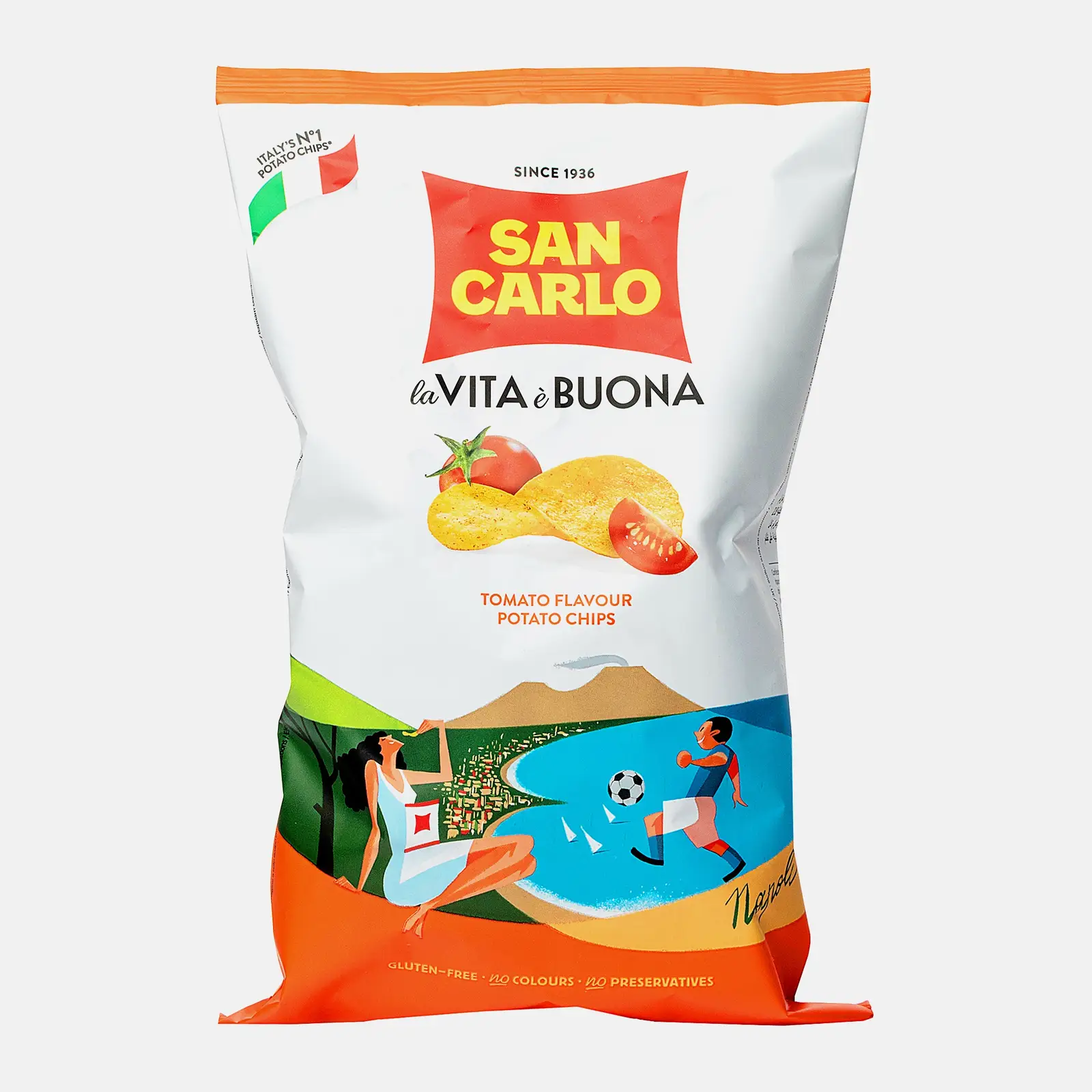 Чипсы со вкусом томата San Carlo 150г