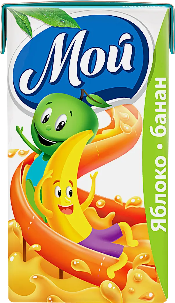 Изображение товара Нектар Мой яблоко-банан с мякотью с 12 месяцев 125мл