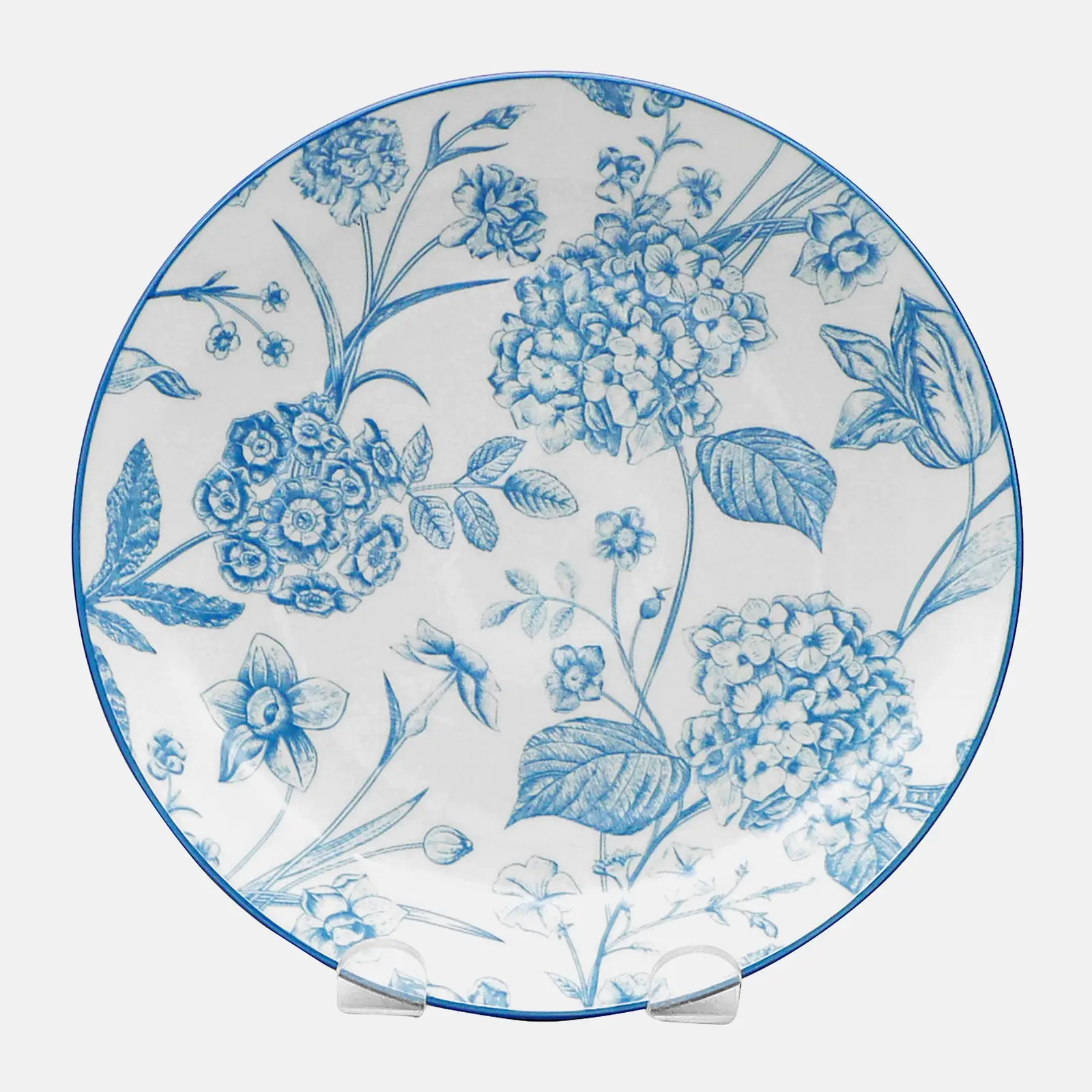 Обеденная тарелка узор Гортензия 24.5см