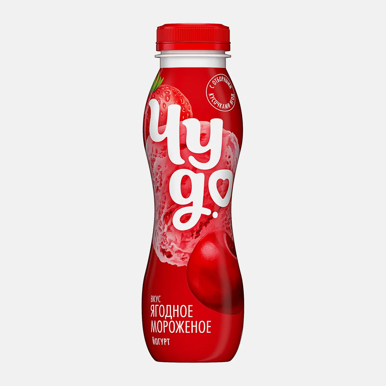 Питьевой йогурт со вкусом Ягодное мороженое Чудо 1.9% 260г Питьевой йогурт со вкусом Ягодное мороженое Чудо 1.9% 260г