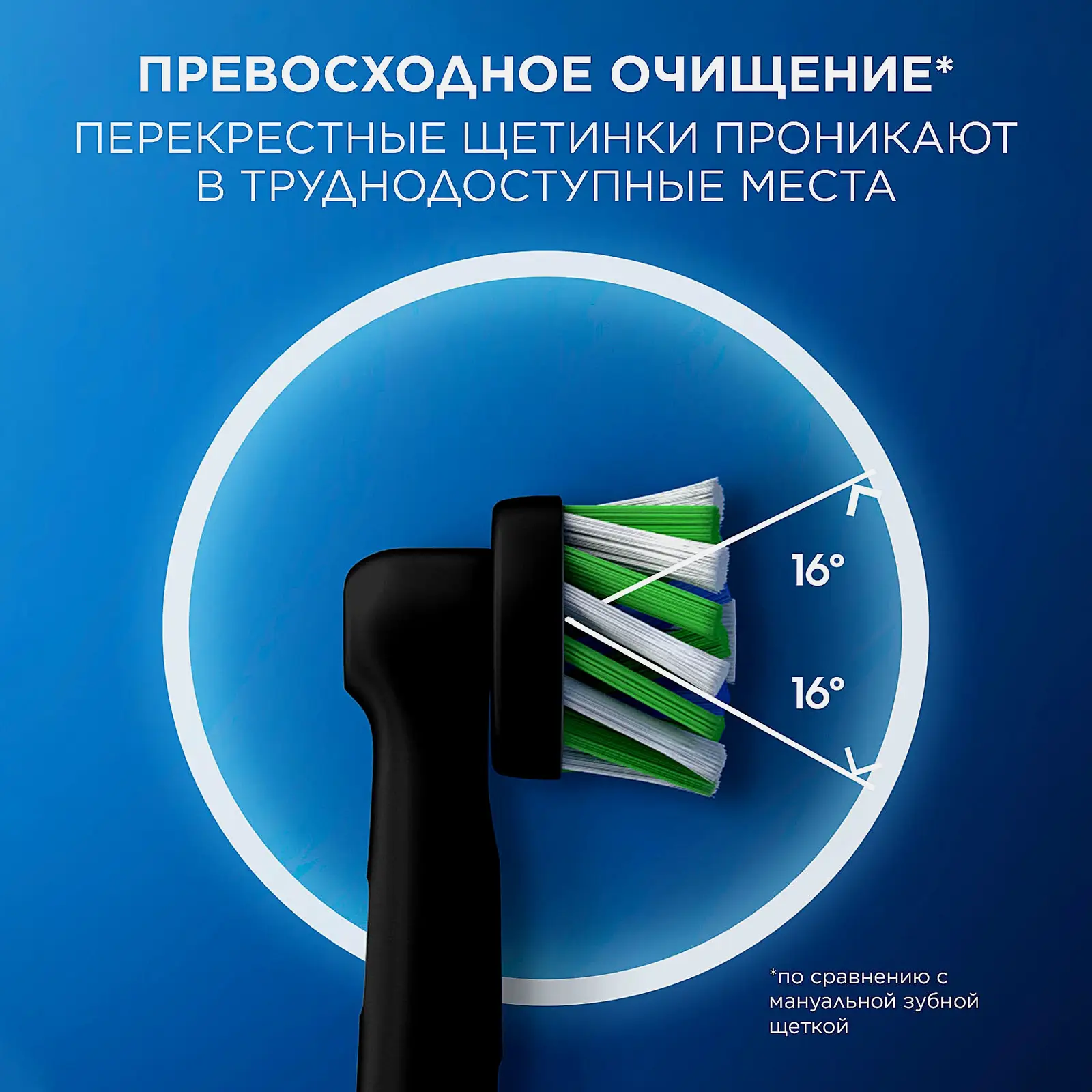 Насадка для электрической зубной щетки Oral-B Cross Action EB50BRB 2шт - фото 7