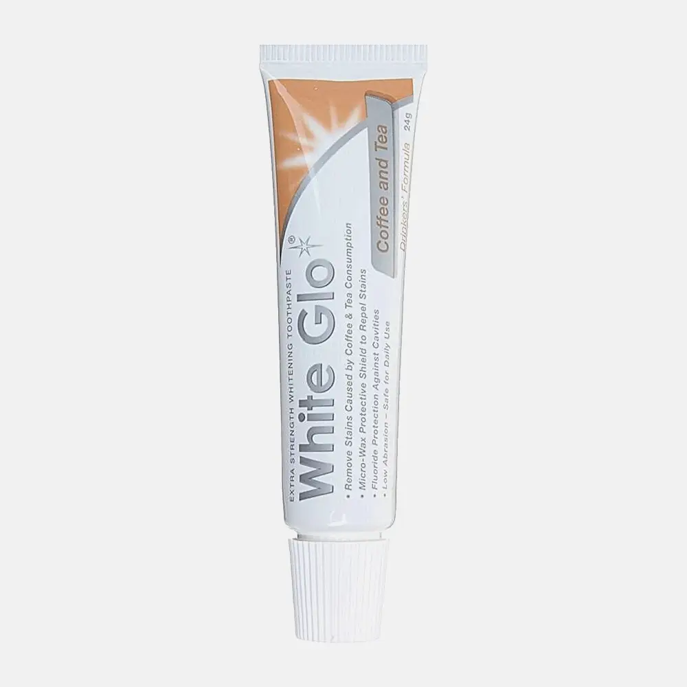 Отбеливающая зубная паста для любителей кофе и чая White Glo 24г