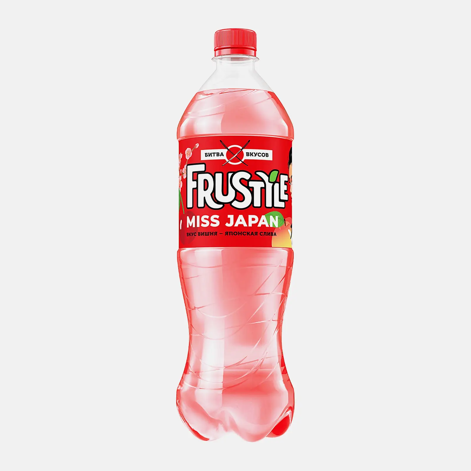 Напиток газированный со вкусом вишни и японской сливы Frustyle 1л