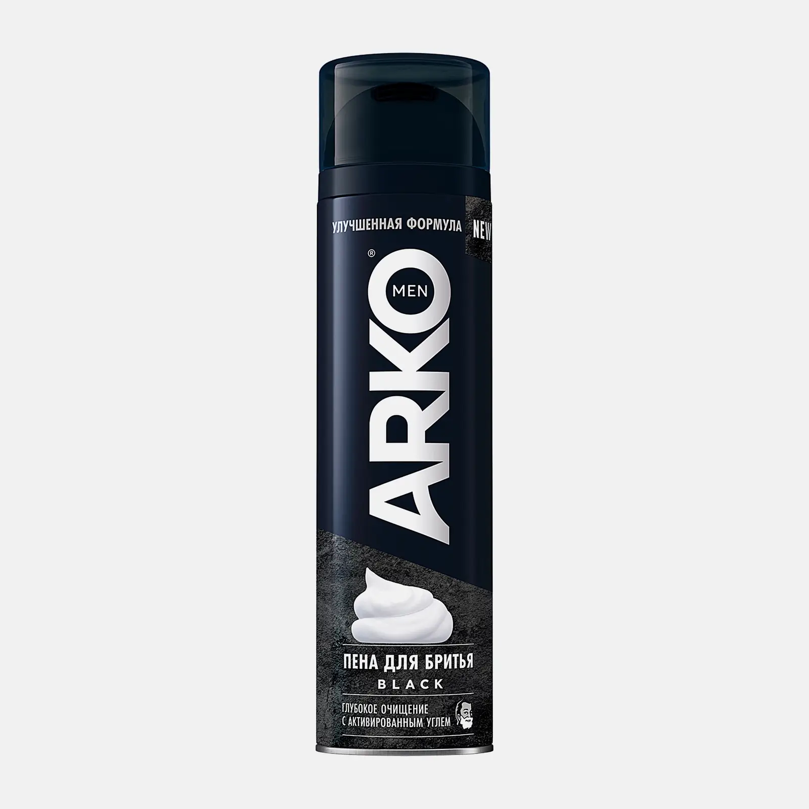 Пена для бритья Arko Men Black с активированным углем 200мл