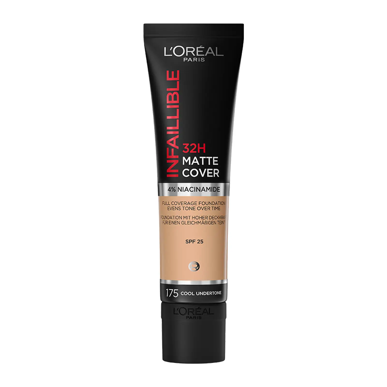Тональный крем L’Oréal Paris Infaillible ультраматирующий стойкий 32ч Матовое покрытие тон 175
