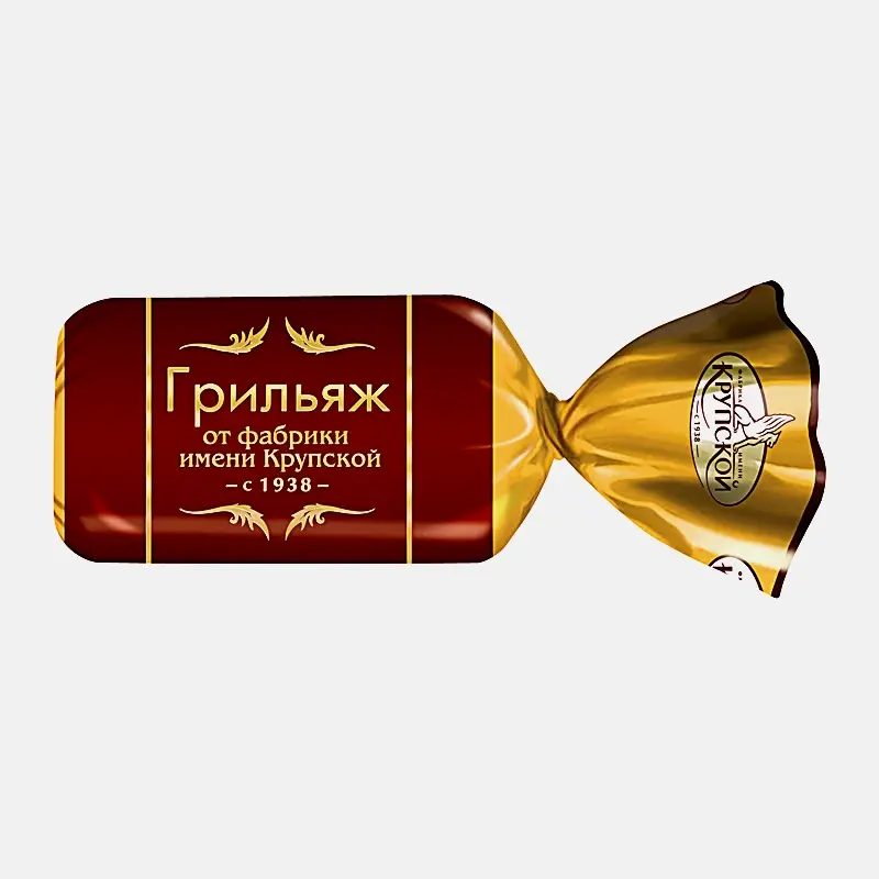 Конфеты Грильяж от фабрики им. Крупской КФ Крупской 200г - фото 2
