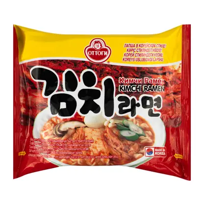 Изображение товара Лапша быстрого приготовления Ottogi Кимчи Рамен 120г