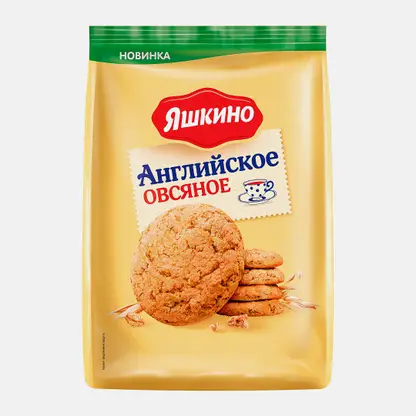 Печенье овсяное английское Яшкино 300г
