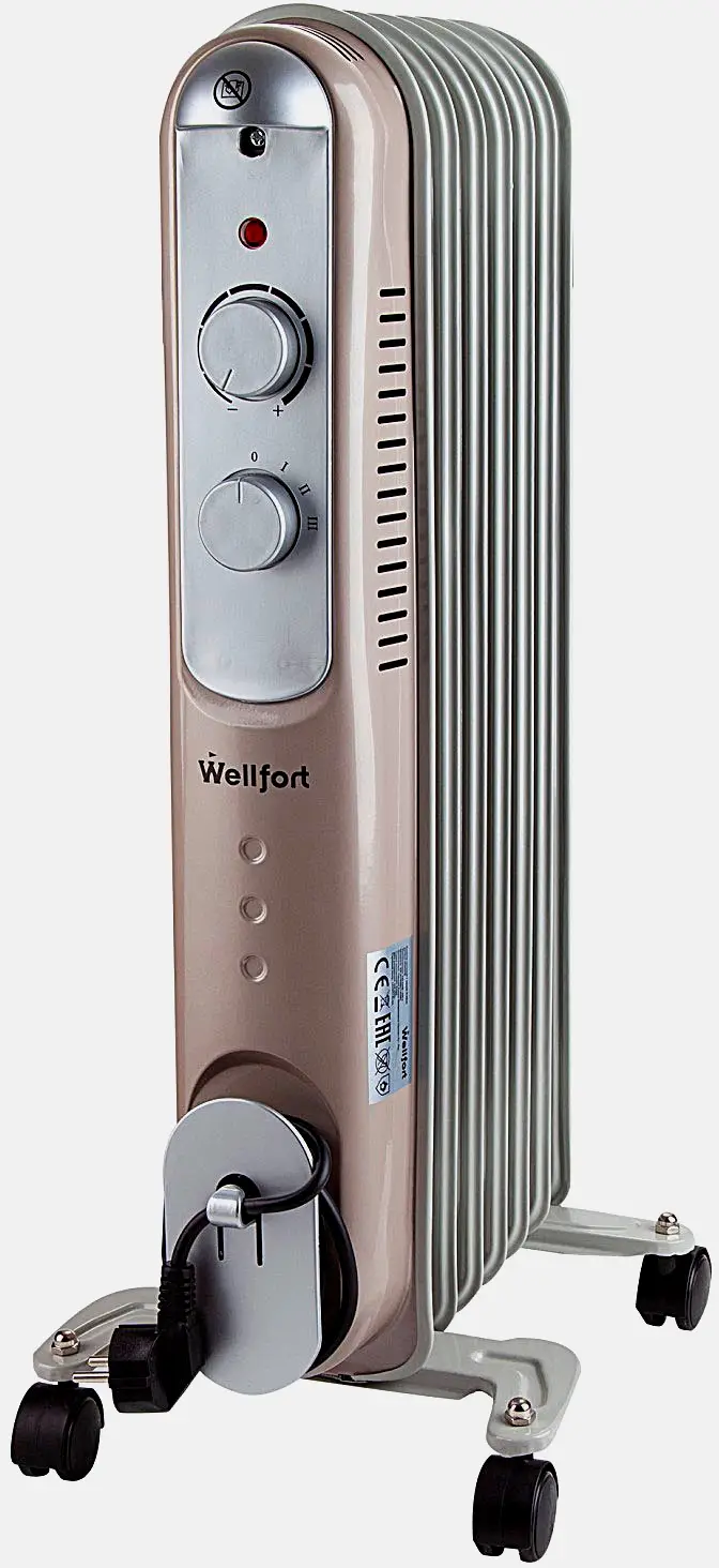 Радиатор масляный Wellfort 7 секций 1500Вт ND9307S