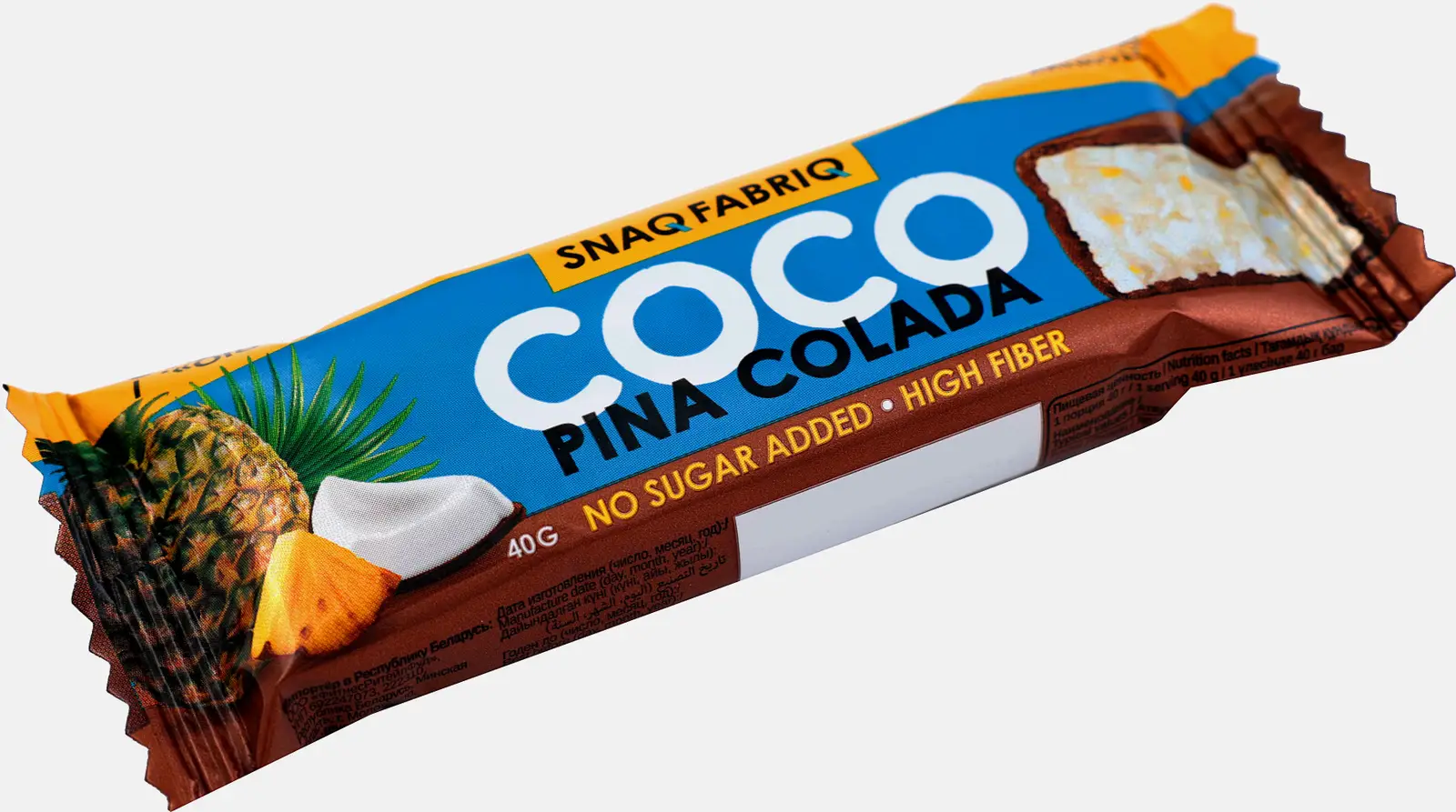 Глазированный батончик с ананасом Coco Snaq Fabriq 40г - фото 2