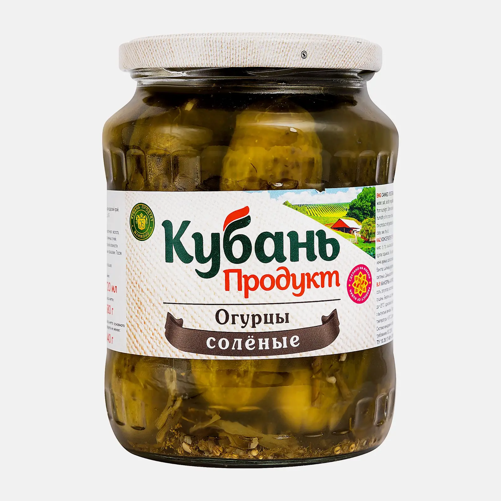 Огурцы Кубань Продукт соленые 680г