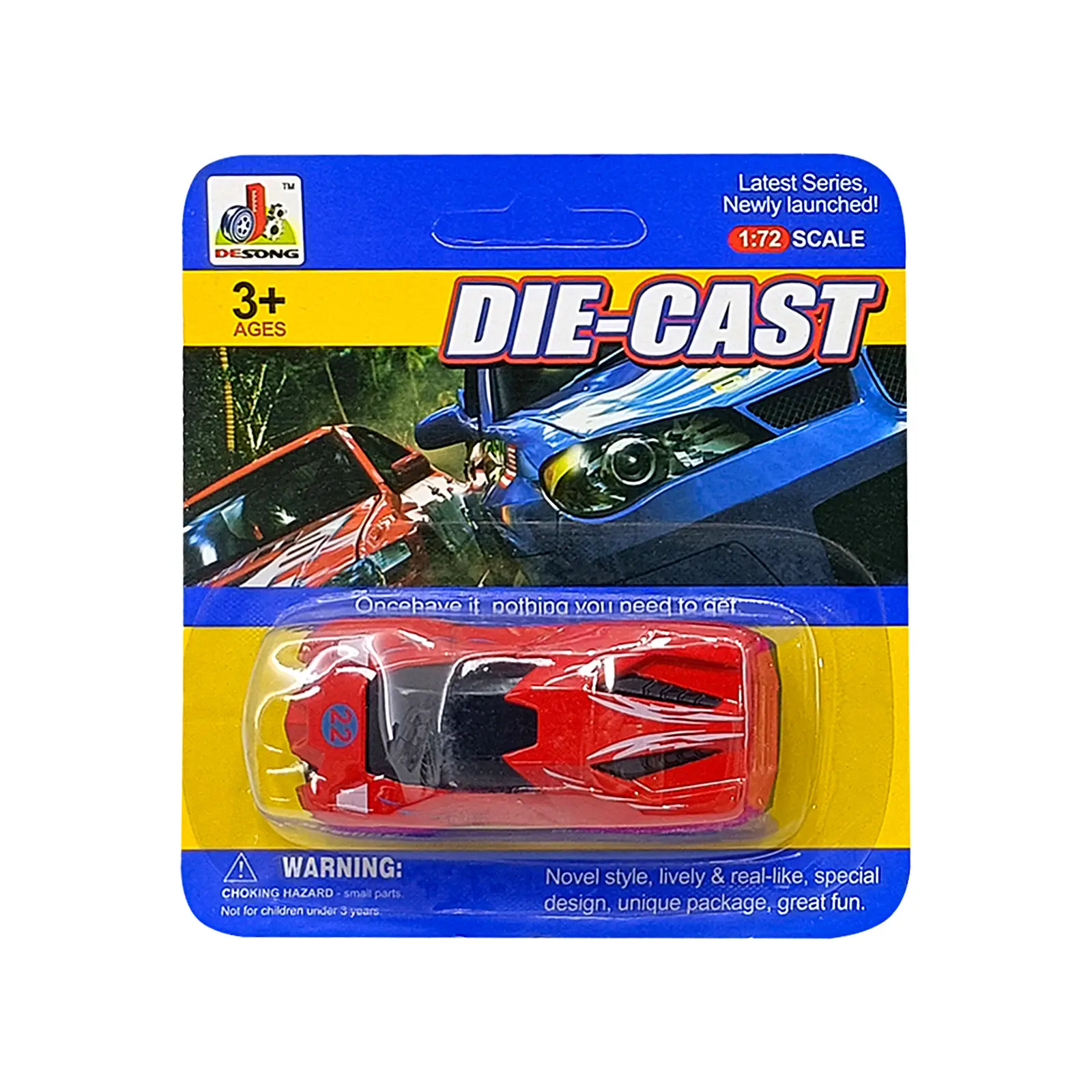 Машинка в масштабе 1:72 металл DS859 в ассортименте