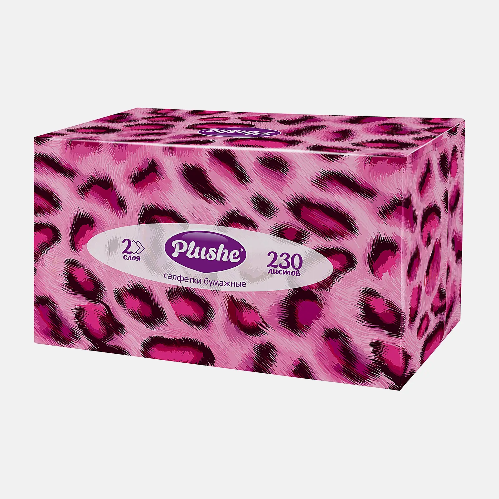 Салфетки для лица Plushe бумажные 2 слоя 20*9*12см 230шт - фото 2 Салфетки для лица Plushe бумажные 2 слоя 20*9*12см 230шт - фото 2