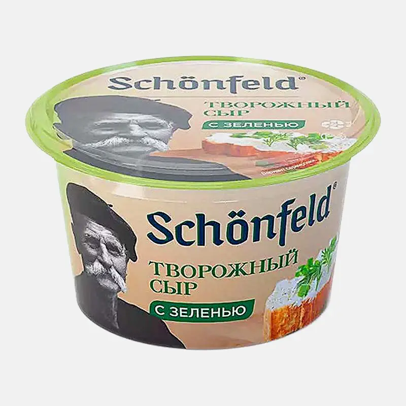 Творожный сыр с зеленью Schonfeld 65% 140г