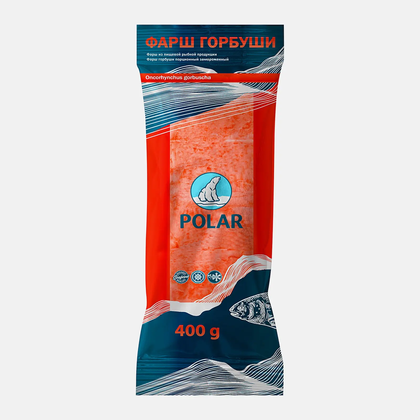 Изображение товара Фарш горбуши Polar порционный замороженный 400г