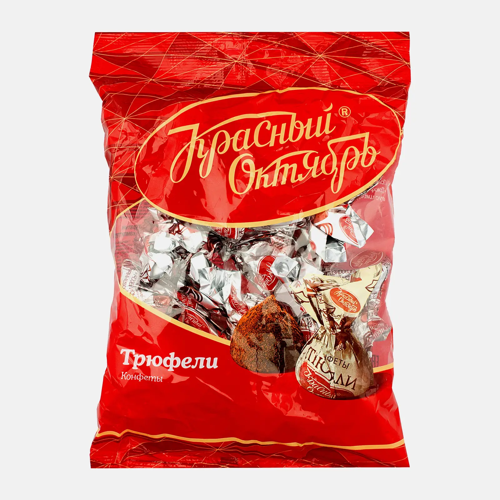 Изображение товара Конфеты Красный октябрь Трюфели 200 г - Насыщенный шоколадный вкус