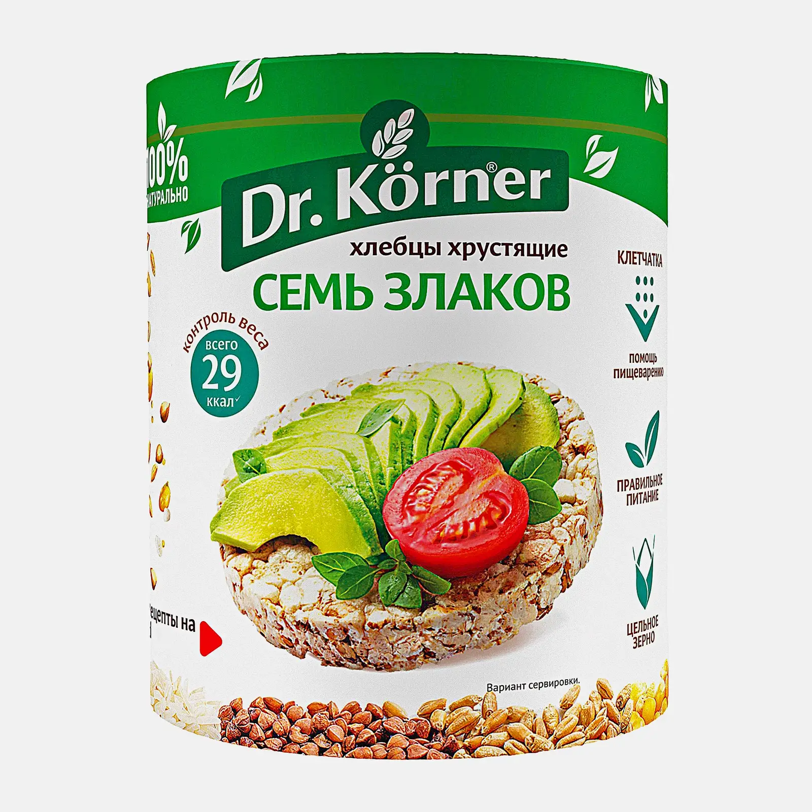 Хлебцы Семь злаков Dr.Korner 100г Хлебцы Семь злаков Dr.Korner 100г