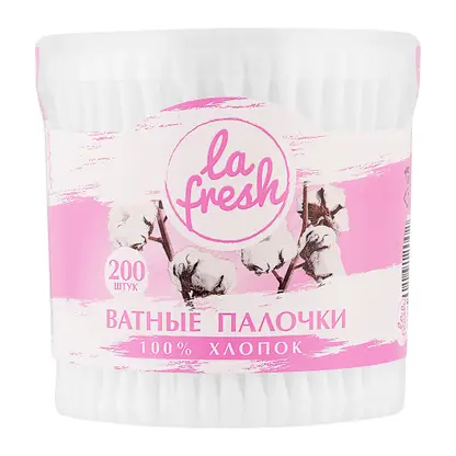 Изображение товара Ватные палочки La Fresh в баночке 200шт