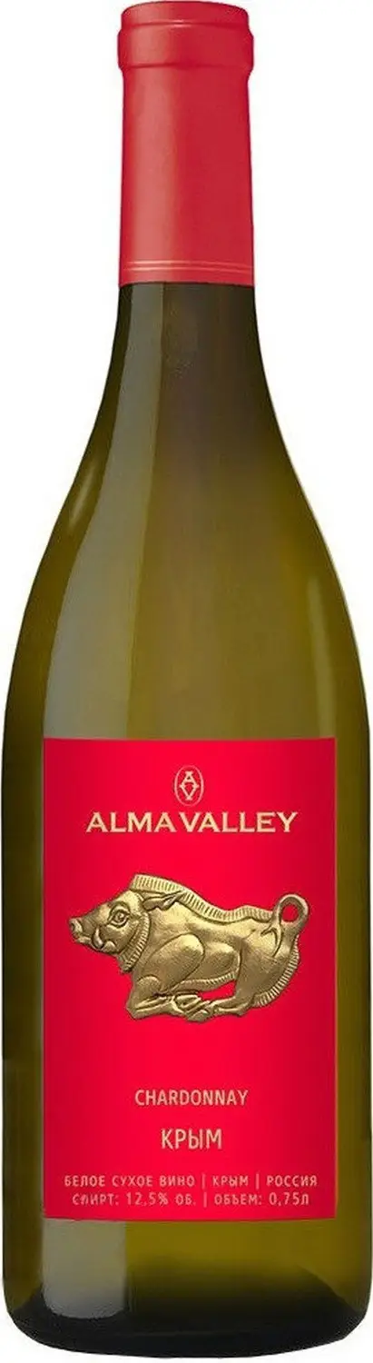 Изображение товара Вино Alma Valley Chardonnay белое сухое 750мл Россия