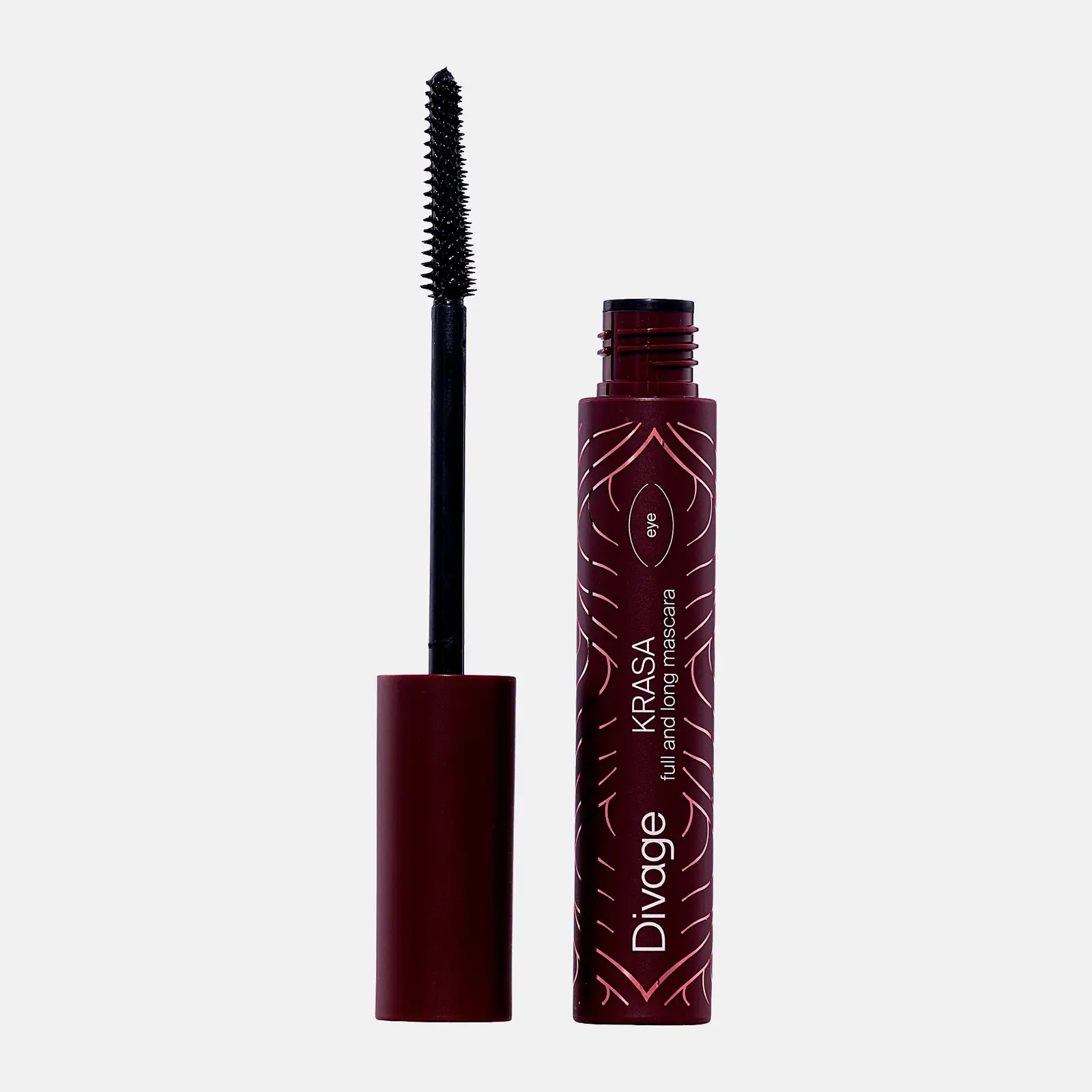 Тушь для объема ресниц тон 01 Чёрный Divage Krasa Full And Long Mascara