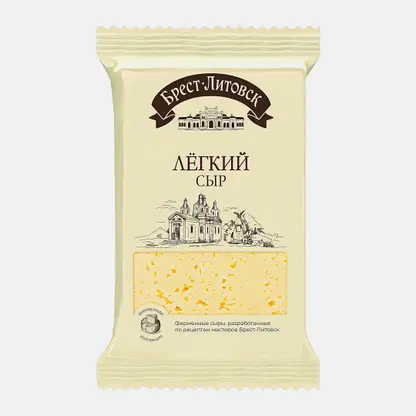 Сыр полутвердый легкий Брест-Литовск 35% 180г