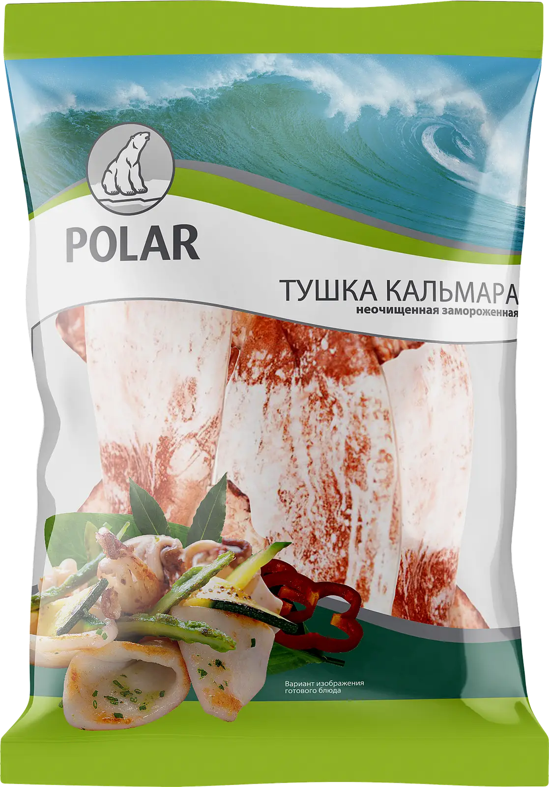 Кальмар Polar тушка неочищенная 500г Кальмар Polar тушка неочищенная 500г