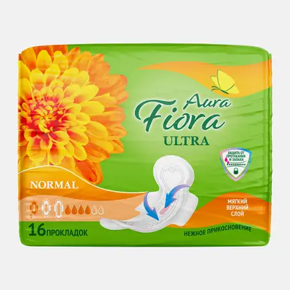 Прокладки гигиенические Aura Fiora Ultra Normal Soft 16шт