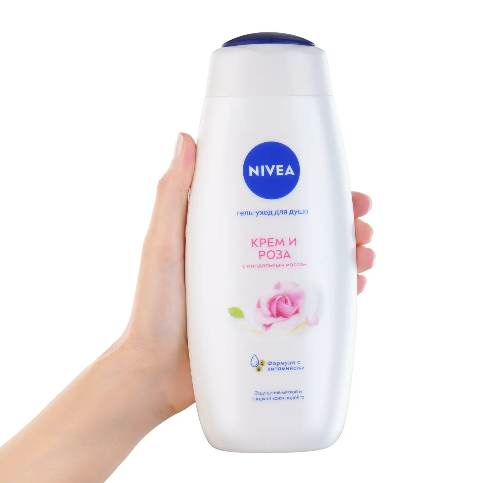 Гель-уход для душа NIVEA Крем и роза 500мл