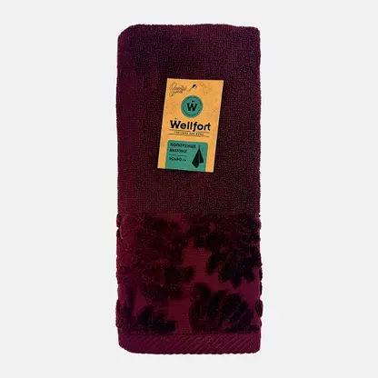 Махровое полотенце красное Bohemian Wellfort 50*80см