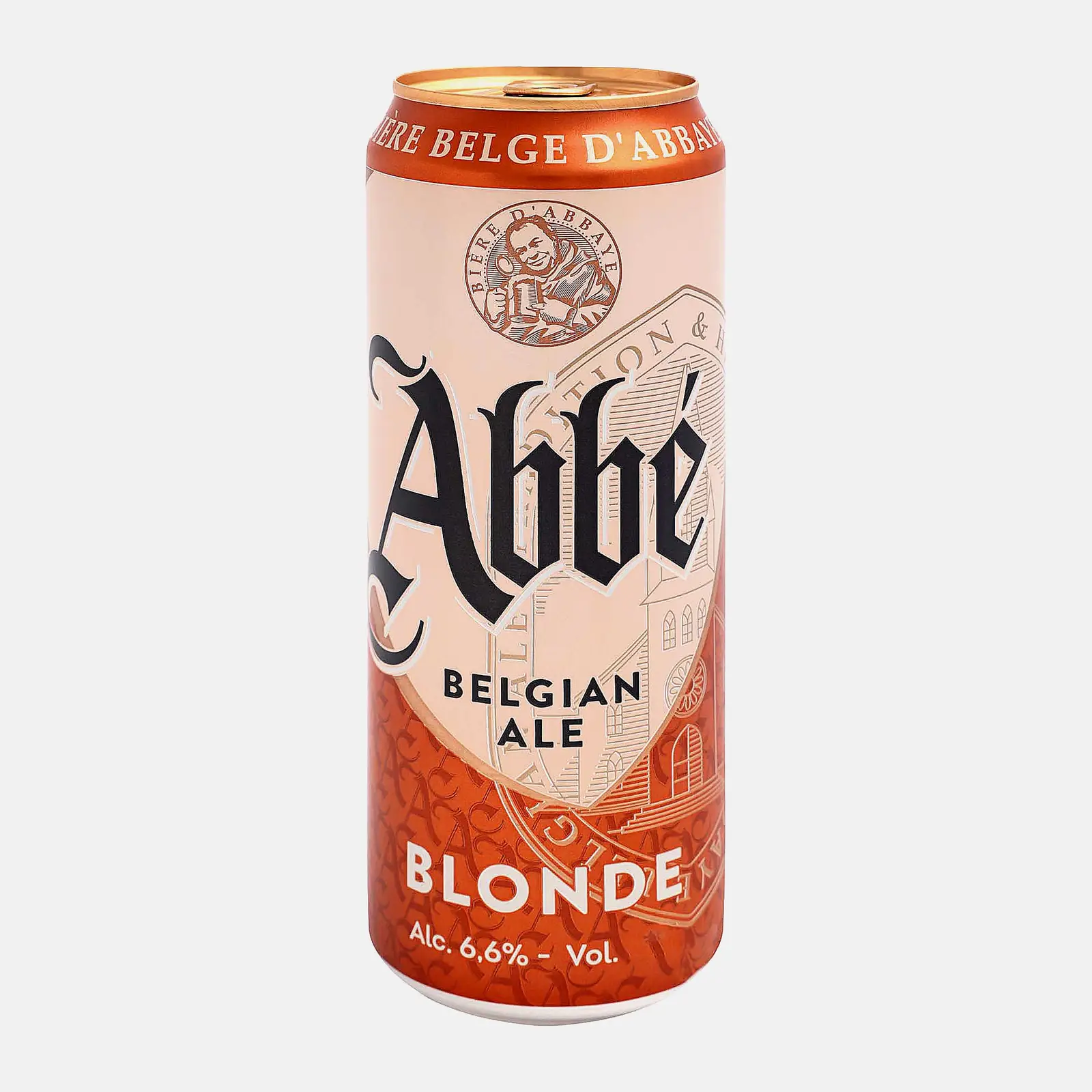 Изображение товара Пивной напиток Abbe Blonde светлый пастеризованное 6.6% 450мл