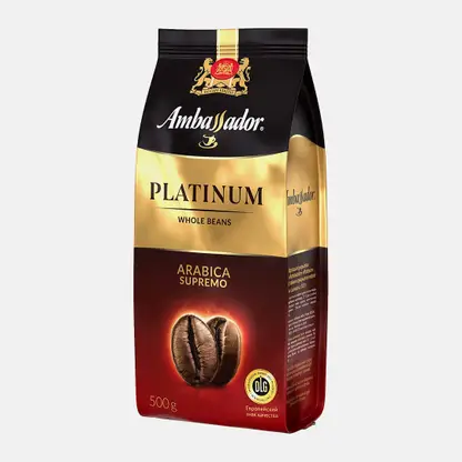Кофе в зернах Ambassador Platinum 500г