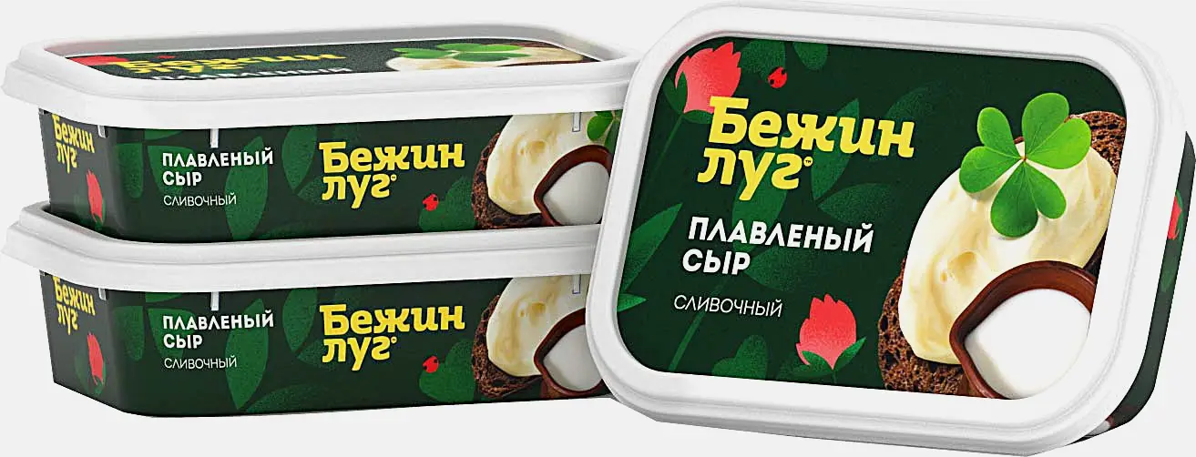 Изображение товара Плавленый сыр Бежин Луг 200г - сливочный, натуральный, универсальный