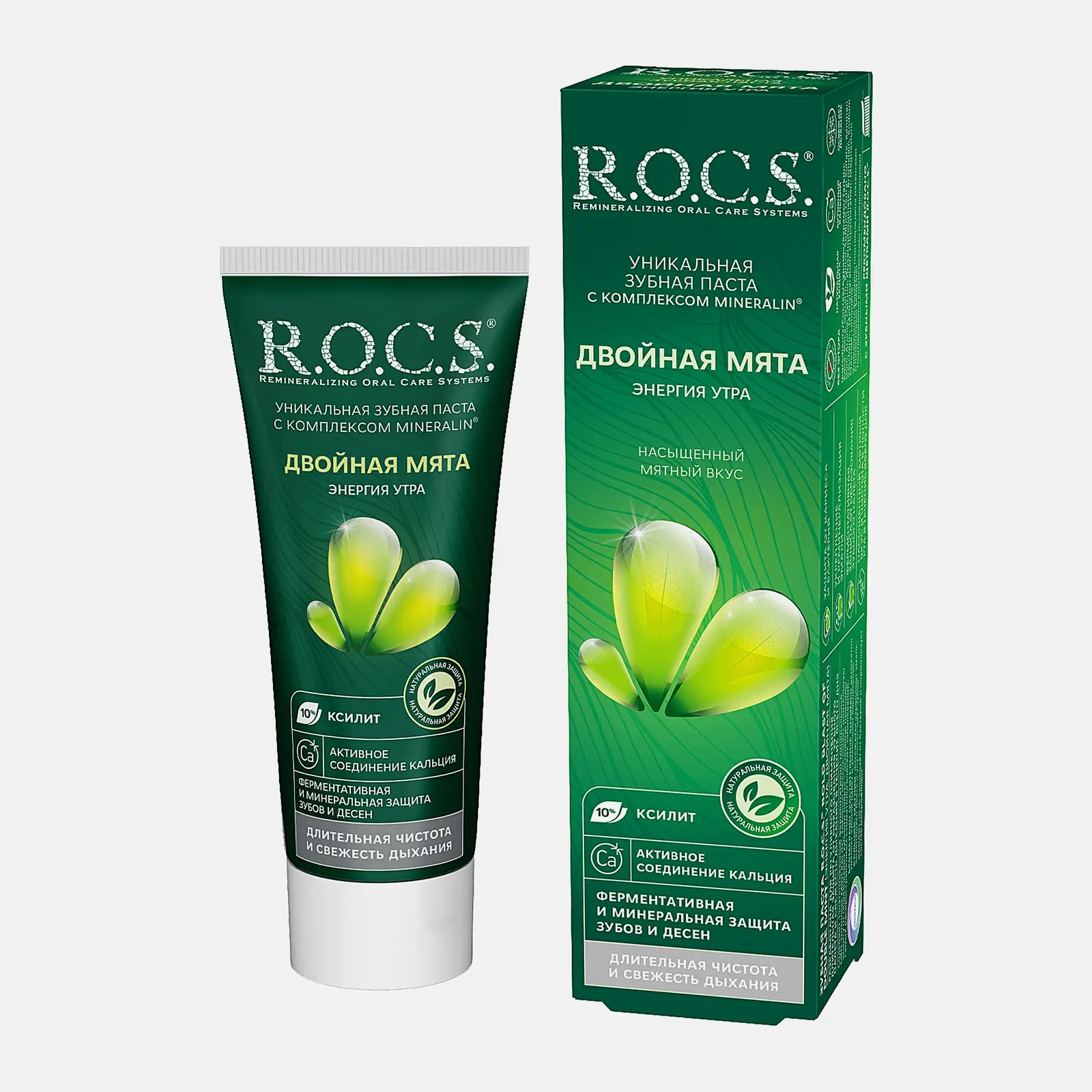 Зубная паста R.O.C.S. Двойная мята для взрослых 74г