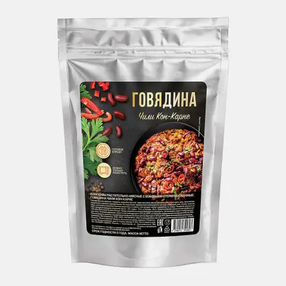 Говядина Чили Кон-Карне с фасолью 250г